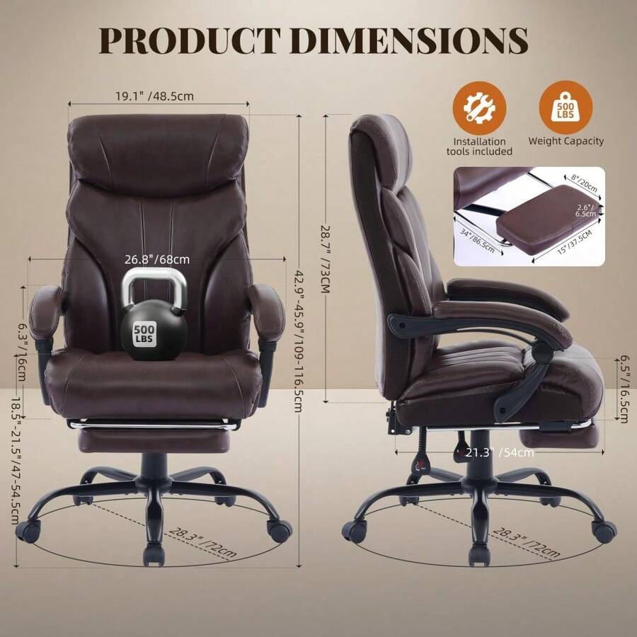 Ergonomic Office Chair - Chaise de bureau, chaise d’ordinateur à