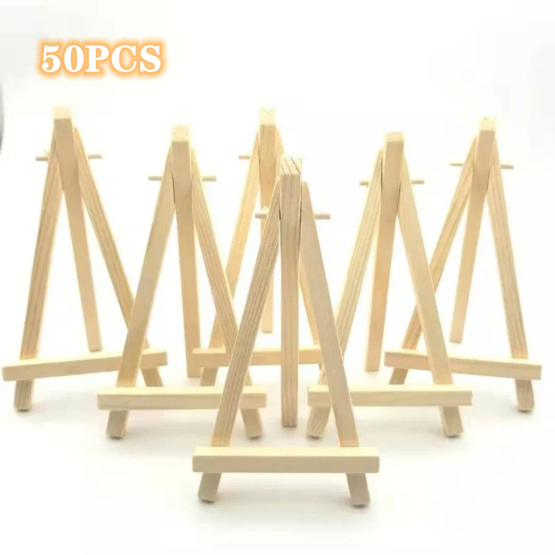 Document Holder Stand - Mini présentoir triangulaire en bois pour