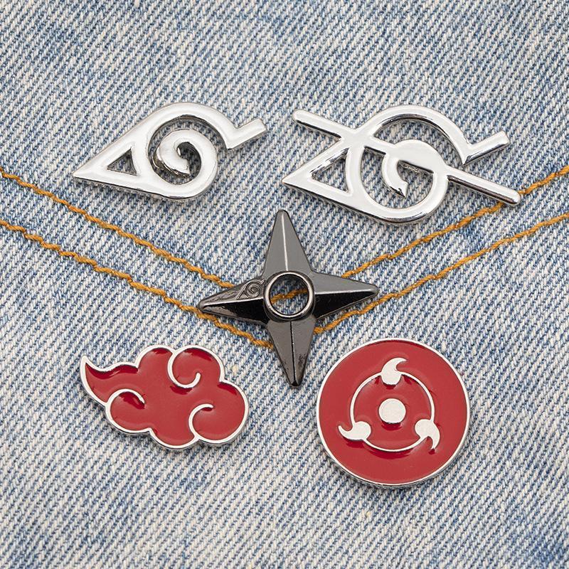 Home Office Or - Broche Naruto Akatsuki Nuage Rouge –