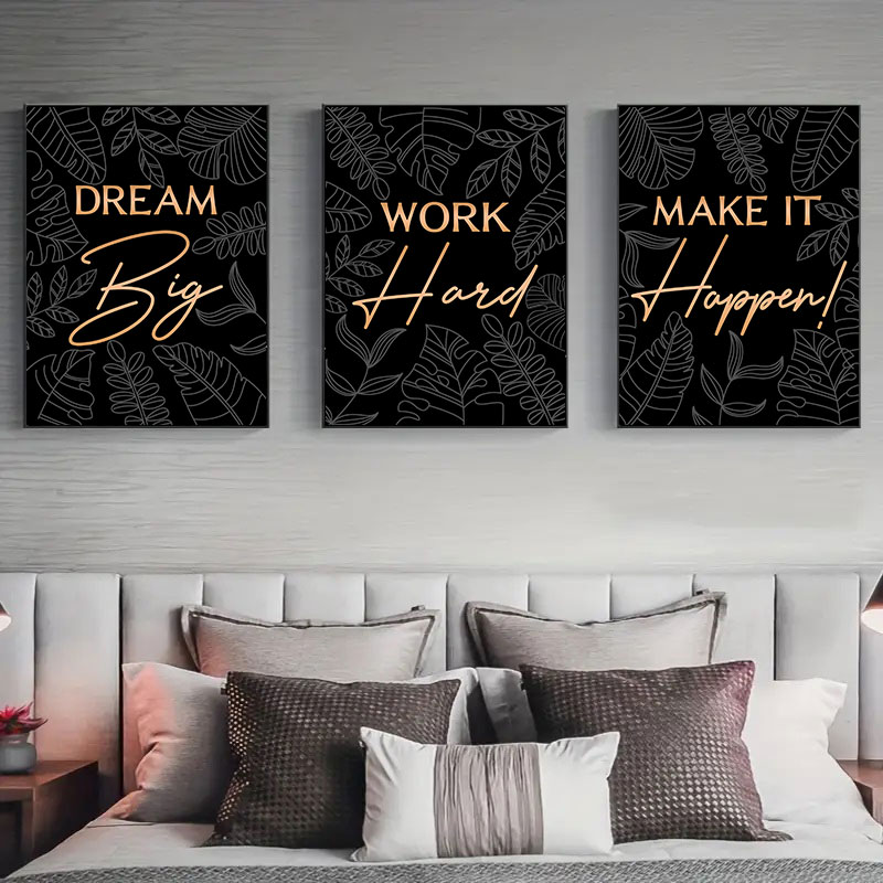 Toile d'art avec citations ins - Home Office Room Inspiration avis et prix