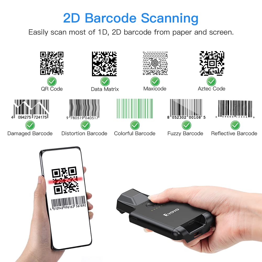 Lecteur de codes-barres Blueto - Document Scanner Portable avis et prix