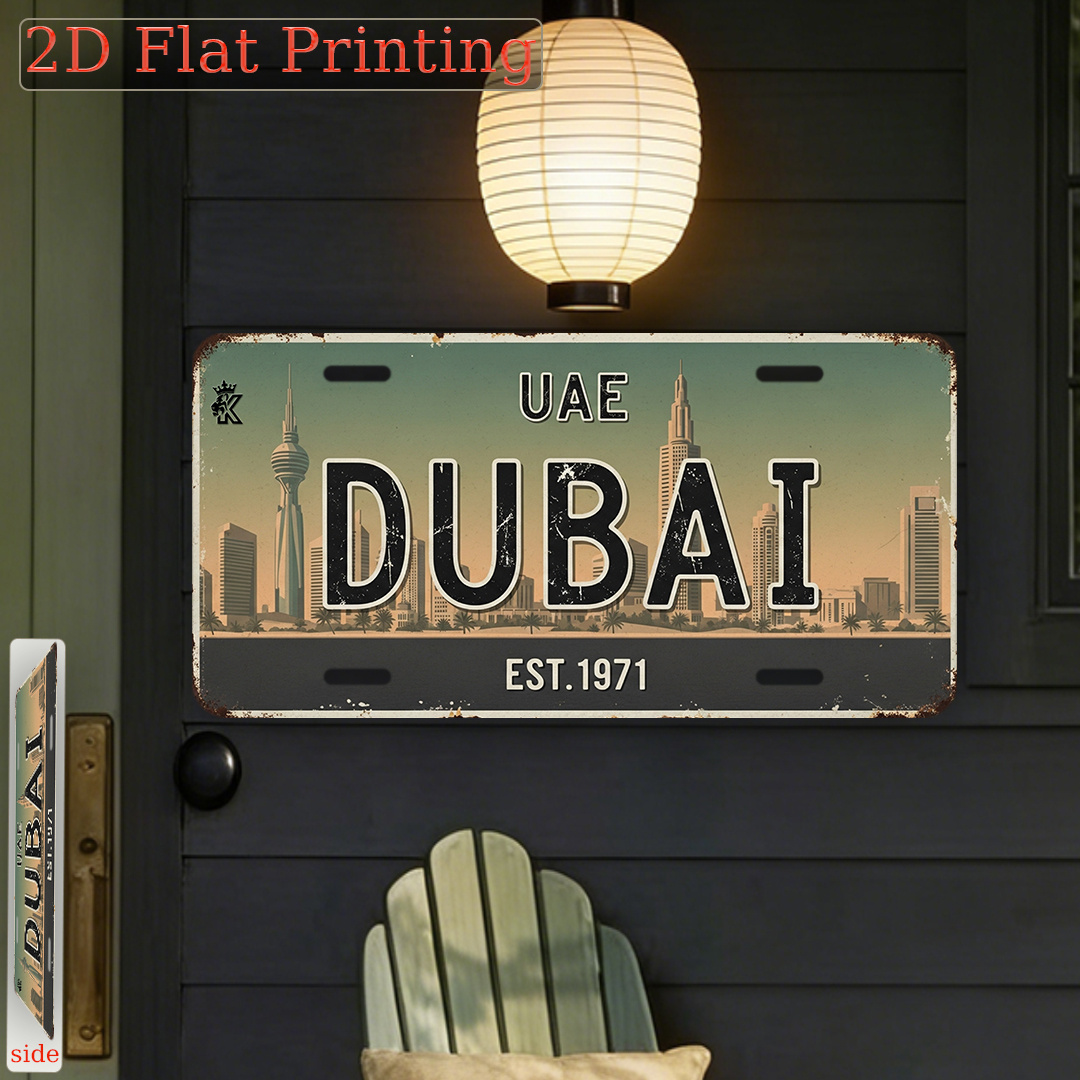 Plaque Métallique Vintage AL - - Home Office Dubai avis et prix